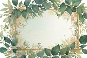 luxe aquarelle eucalyptus Contexte photo