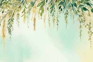 luxe aquarelle eucalyptus Contexte photo