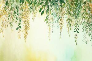 luxe aquarelle eucalyptus Contexte photo