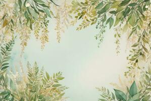 luxe aquarelle eucalyptus Contexte photo