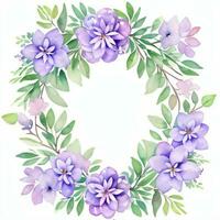 aquarelle lilas fleurs clipart photo