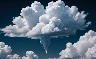 le photo de le duveteux des nuages Contexte fond d'écran