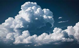 le photo de le duveteux des nuages Contexte fond d'écran