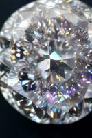 diamant fermer Contexte macro coup de le blanc gemmes et perles photo