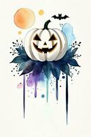 Halloween aquarelle Contexte photo