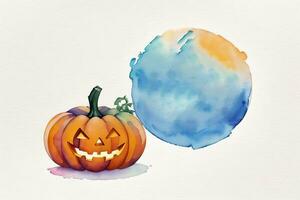 Halloween aquarelle Contexte photo