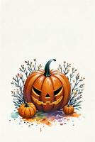 Halloween aquarelle Contexte photo