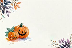 Halloween aquarelle Contexte photo