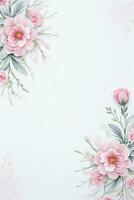 aquarelle rose fleurs Contexte photo