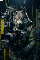 Loup rauque chien cinéma opérateur stabilcam vidéaste coulisses la photographie film photo