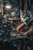 Loup rauque chien cinéma opérateur stabilcam vidéaste coulisses la photographie film photo