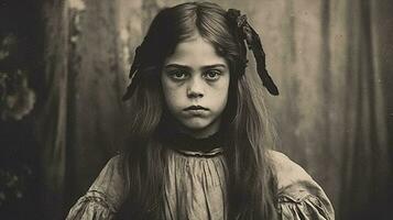 les enfants des gamins Halloween effrayant ancien la photographie masques 19e siècle horreur costumes fête photo