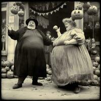 les enfants des gamins Halloween effrayant ancien la photographie masques 19e siècle horreur costumes fête photo