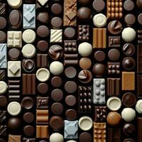 Chocolat bonbons à la perfection connecté photo modèle affiche décor fond d'écran conception Matériel