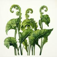 têtes de violon détaillé aquarelle La peinture fruit légume clipart botanique réaliste illustration photo