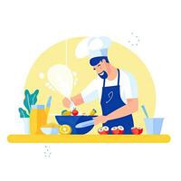 confiseur boulanger plat vecteur clipart illustration site Internet style profession emploi isolé travail photo