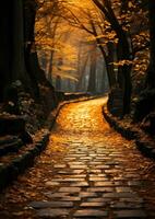 l'automne feuilles Orange tranquillité la grâce paysage Zen harmonie calme unité harmonie la photographie photo
