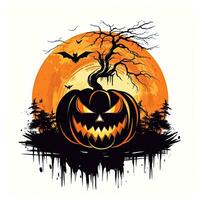 jack lanterne citrouille Halloween clipart illustration vecteur T-shirt autocollant Couper album tatouage photo