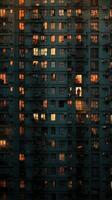 sombre soviétique bâtiments Russie dépressif confort fond d'écran téléphone intelligent photo façade nuit lumières