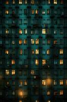 sombre soviétique bâtiments Russie dépressif confort fond d'écran téléphone intelligent photo façade nuit lumières