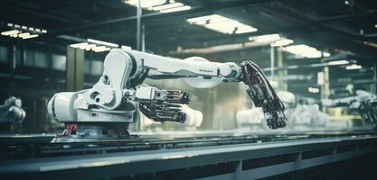 robot bras Assemblée machine usine atelier des étincelles photo fabrication automatique production