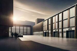 le Nouveau BMW usine dans Kiel. généré par ai photo