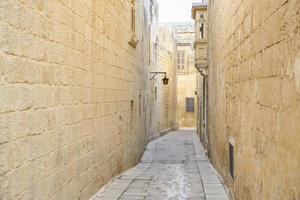 rue de la ville de mdina à malte photo