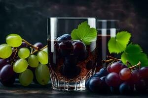 photo fond d'écran le verre, raisins, boire, le verre, le verre, le verre, le. généré par ai