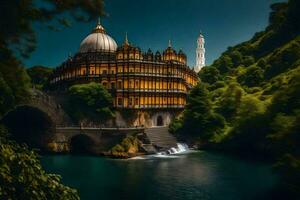 le église de le saint esprit, Italie. généré par ai photo