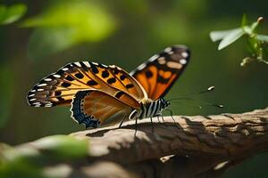 papillon, papillon, papillon ailes, papillon ailes, papillon ailes, papillon ailes, papillon. généré par ai photo