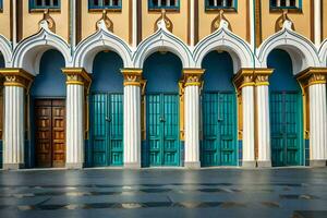 le architecture de le mosquée de Koweit. généré par ai photo