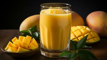 sucré et Frais mangue smoothie photo