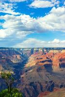 magnifique paysage de le grandiose canyon à le coucher du soleil dans nationale parc à Arizona photo