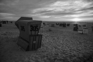 le plage de langeoog île photo