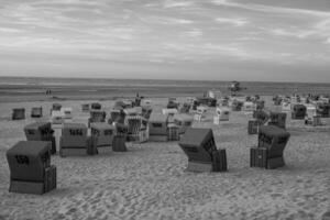 le plage de langeoog île photo