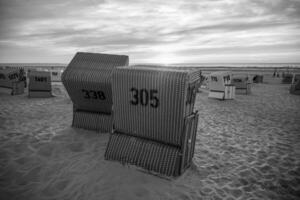 le plage de langeoog île photo