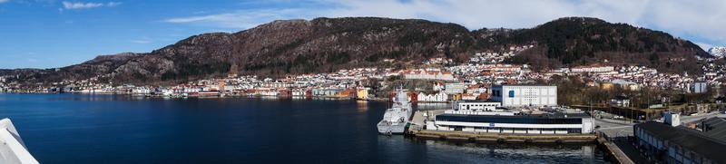 bergen du point de vue du mont floyen photo