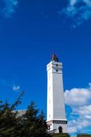 le phare blavandshuk fyr sur la côte ouest du danemark photo
