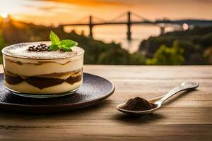 le meilleur dessert dans le monde. généré par ai photo