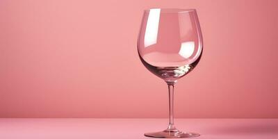 verre sur une rose Contexte fermer. endroit pour texte. génératif ai photo