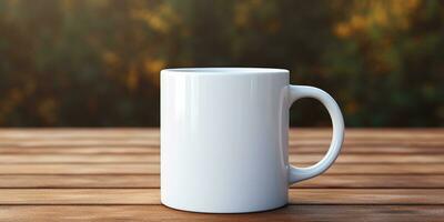 tasse pour café ou thé. endroit pour texte. génératif ai photo