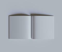 magazine carré blanc Couleur et réaliste texture la modélisation et le rendu avec 3d Logiciel illustration photo