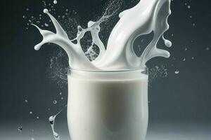 Lait éclaboussure. ai génératif pro photo