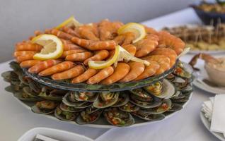 buffet de fruits de mer au portugal photo
