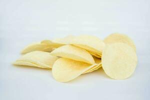 Patate frites avec blanc Contexte photo