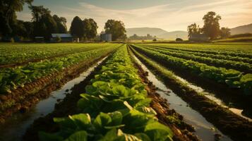 agriculture ferme la nature ai généré photo