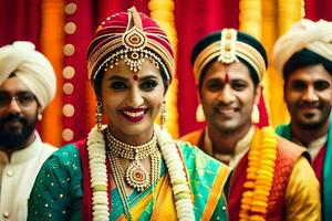 Indien mariage dans Bangalore. généré par ai photo