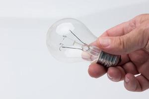 ampoule à incandescence et filament traditionnel photo