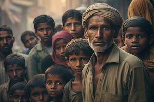 pauvres personnes. génératif ai photo