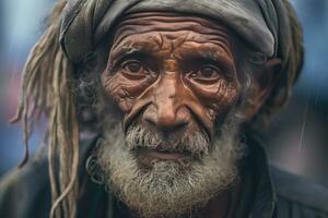 pauvres personnes. génératif ai photo